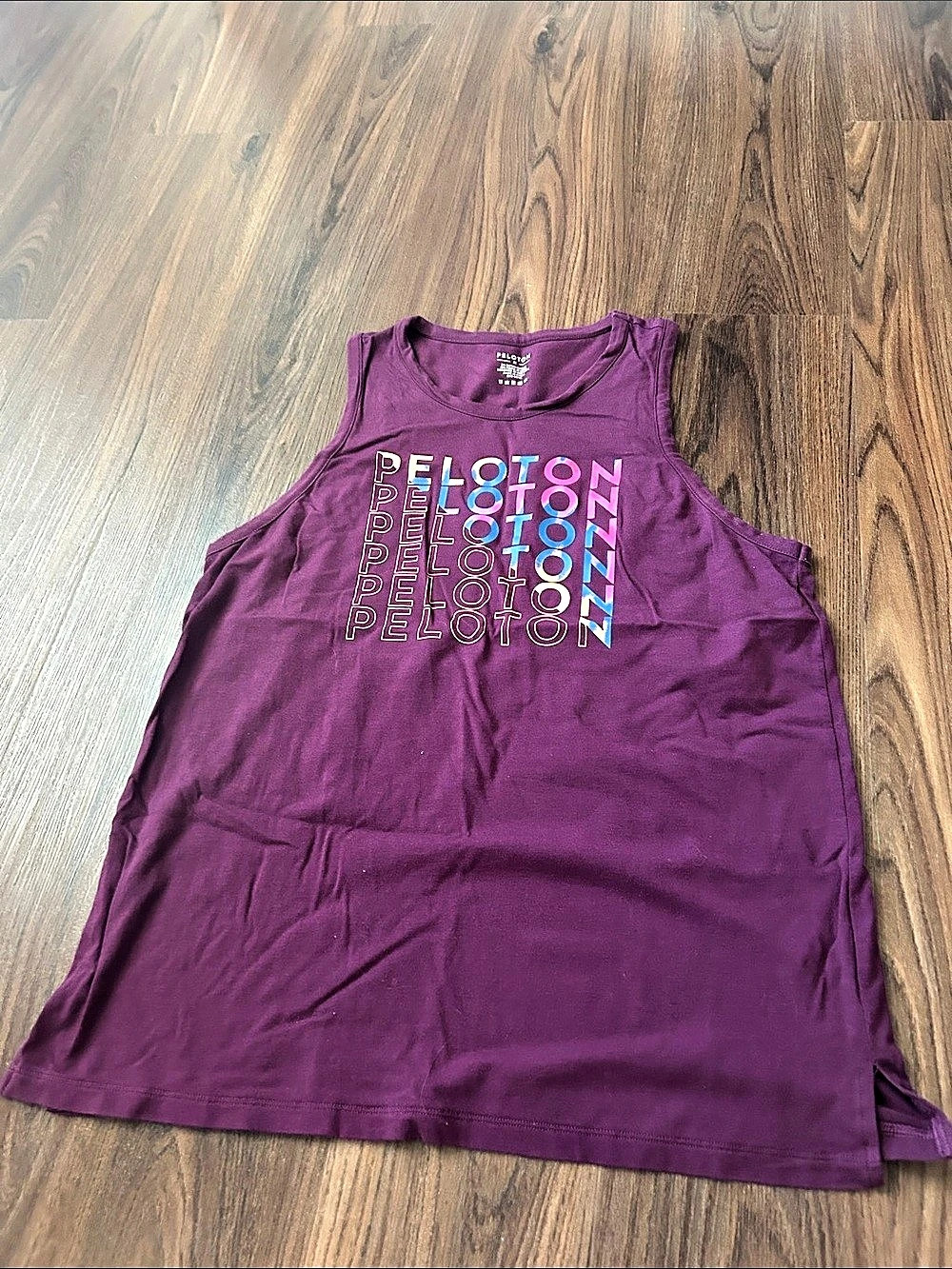Peloton Color Block Tank Top in Purple Size Medium